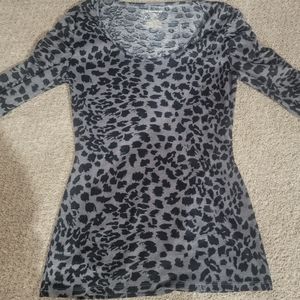 Leopard fashion top 3/4 sleeve